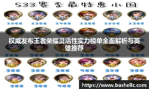 权威发布王者荣耀灵活性实力榜单全面解析与英雄推荐